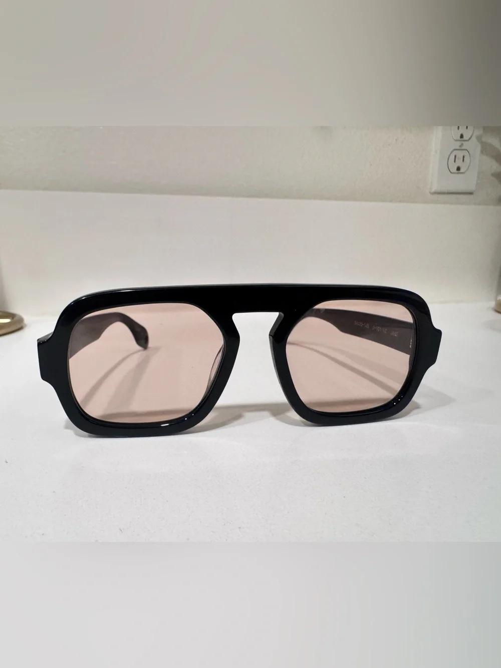 Elisa Johnson Jane Gloss Black Sunglasses